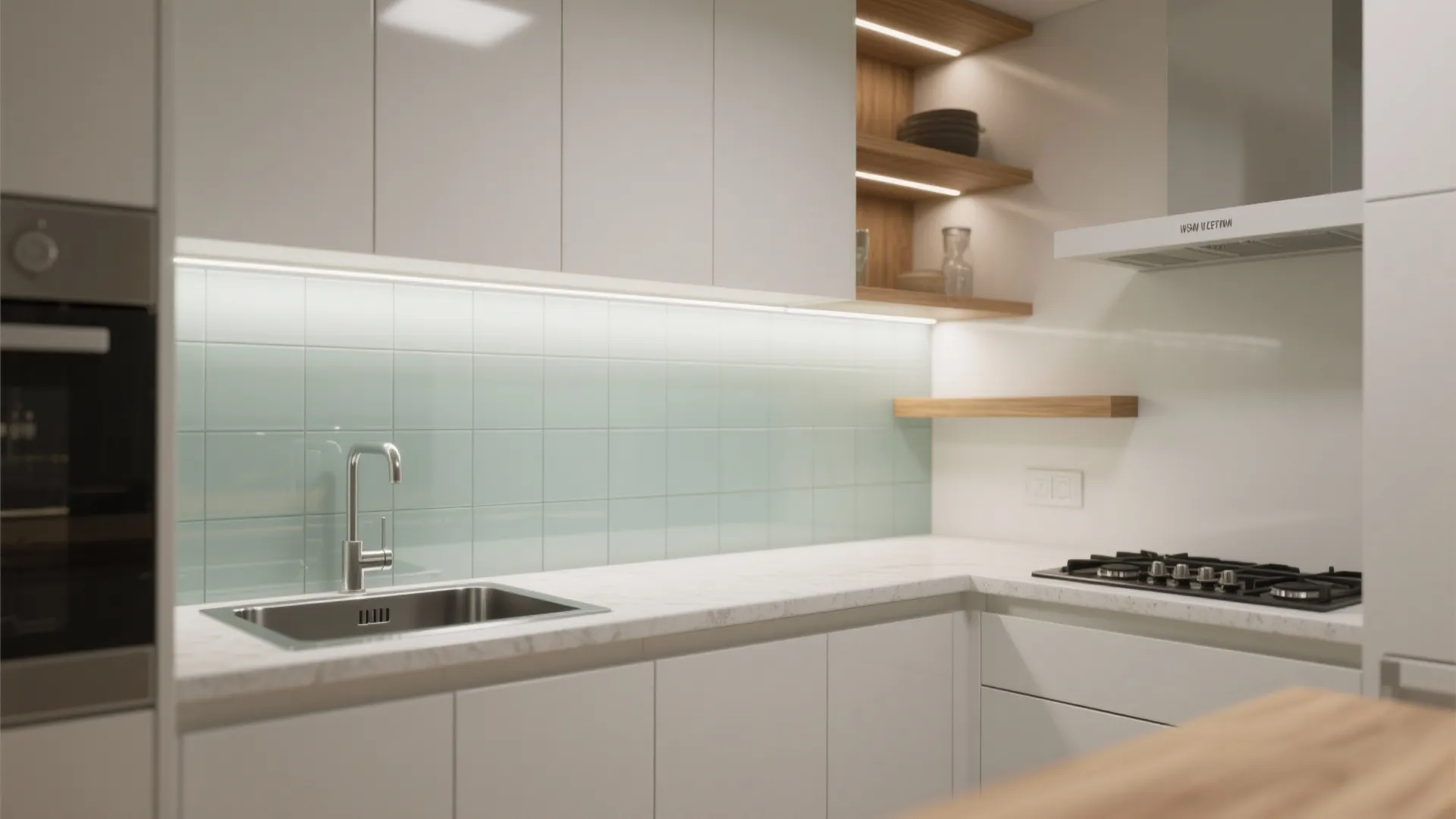 The Transparency Trick: A Glass Backsplash
