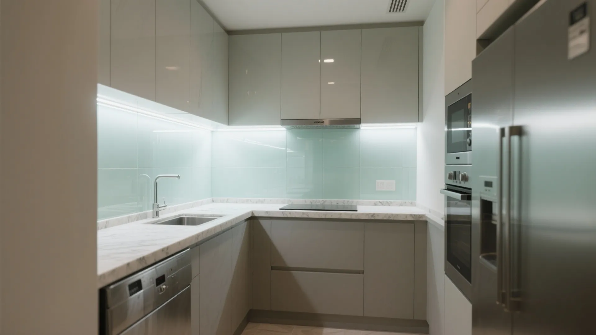 Transparent Backsplashes for Light and Depth