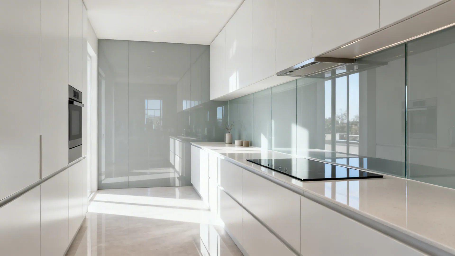 Glass Backsplashes for Light and Depth