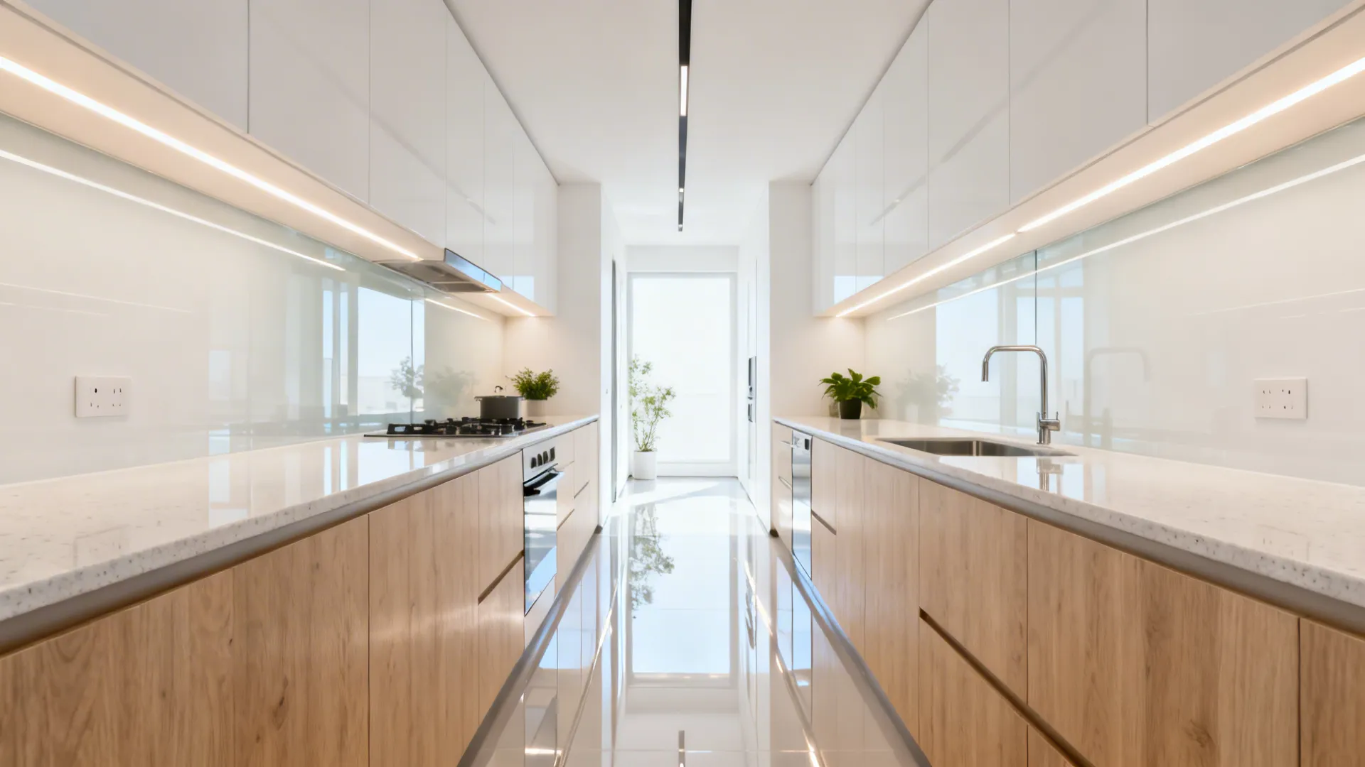 Using Glass Backsplashes for Light