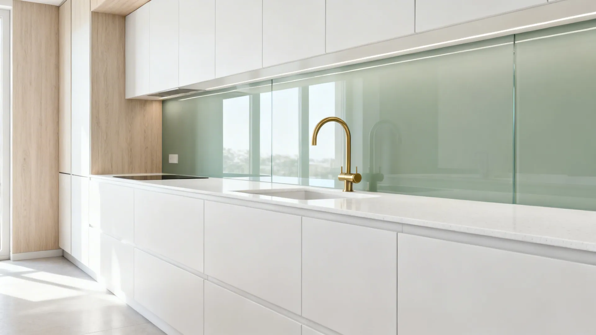The Clarity of a Glass Backsplash