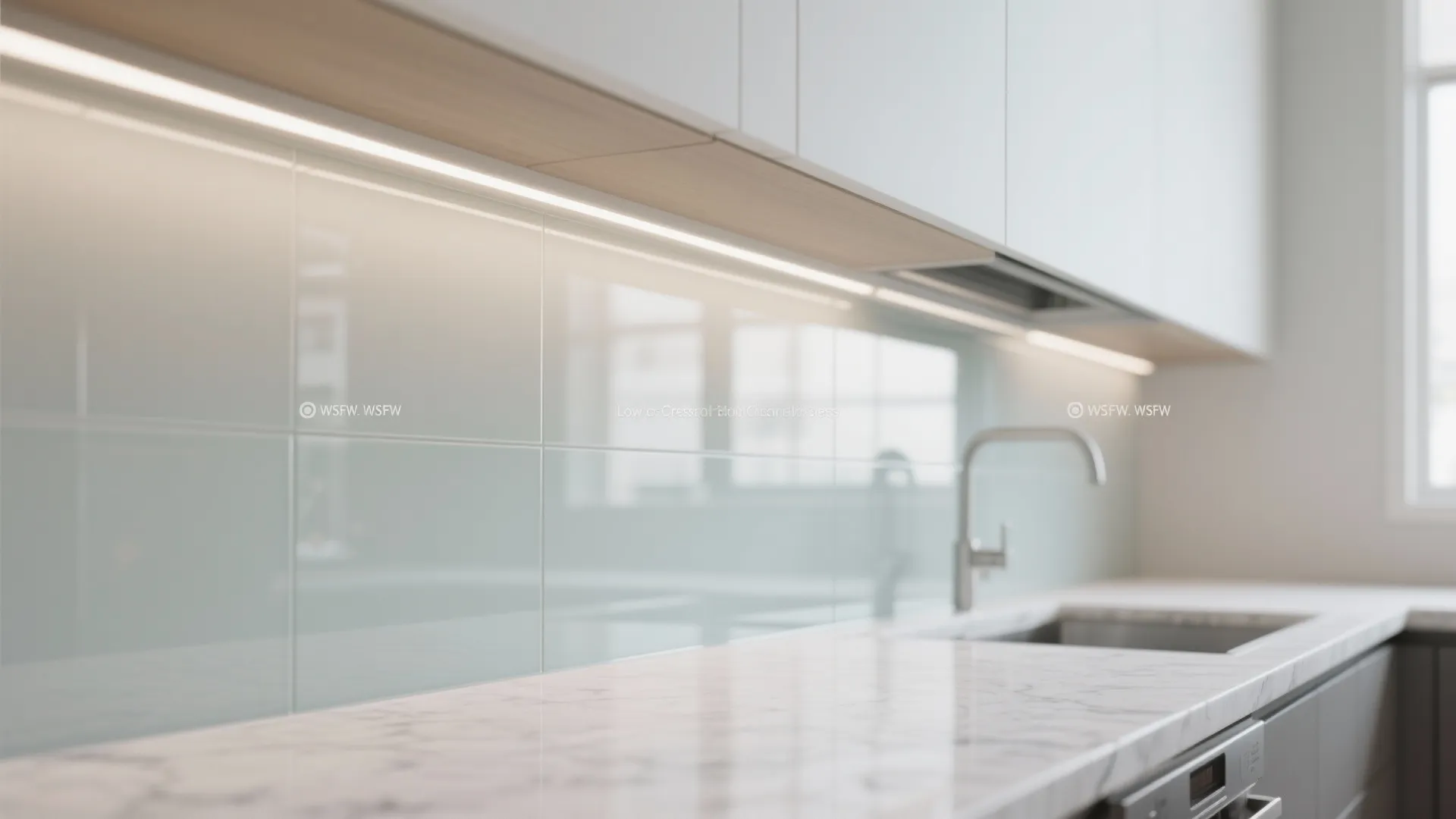 The Airy Magic of a Glass Backsplash