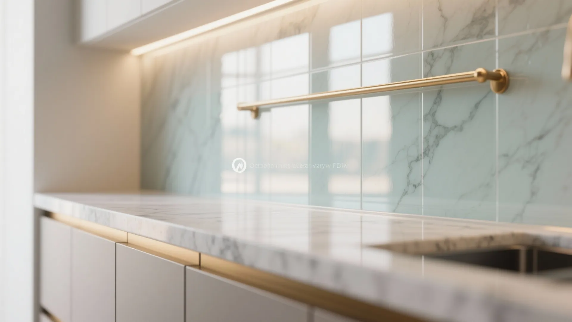 Glass Backsplash & Reflective Surfaces To Amplify Light