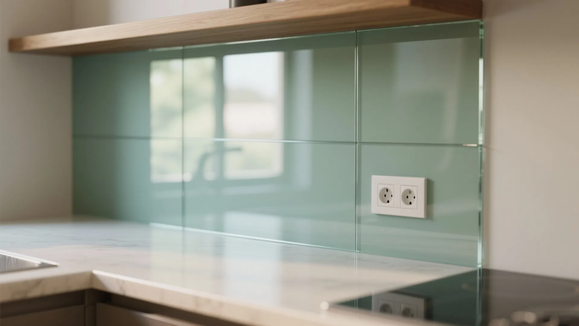 Glass Backsplash for Light, Hygiene, and a Dash of Wow