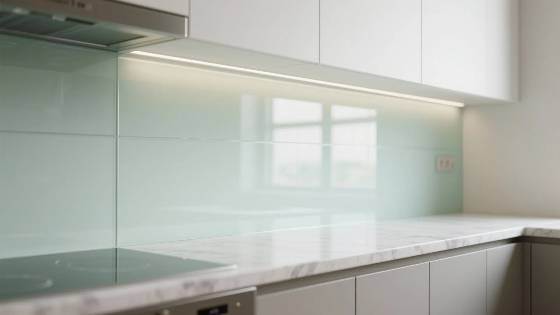 The Airy Magic of a Glass Backsplash