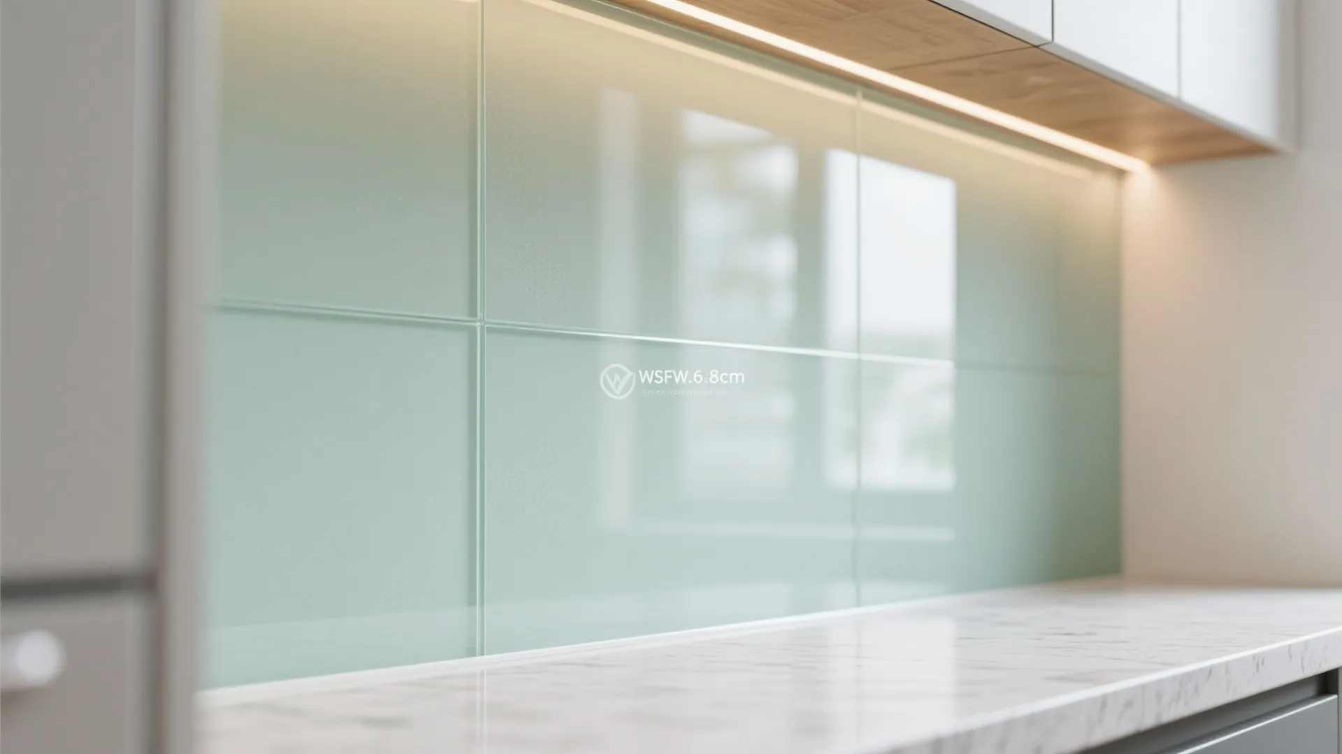 Glass Backsplash for Light, Air, and Easy Cleaning