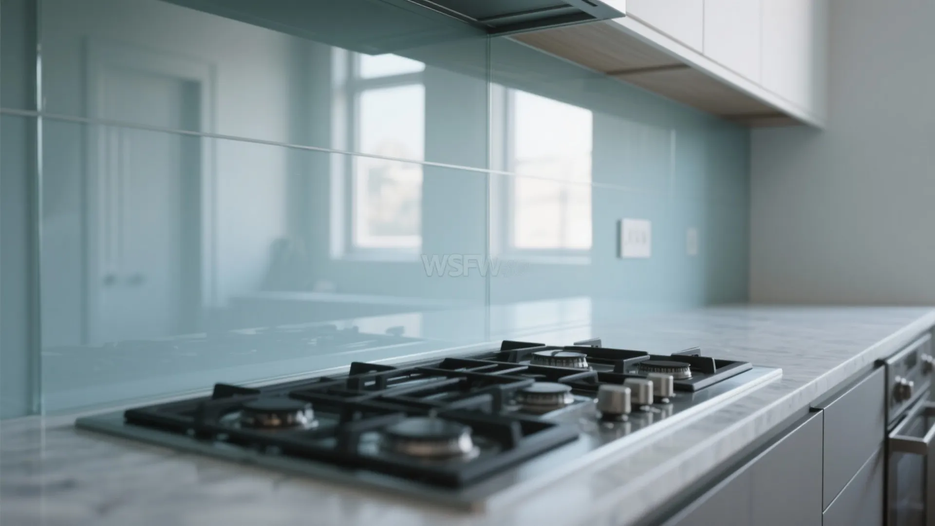 The Airiness of a Glass Backsplash