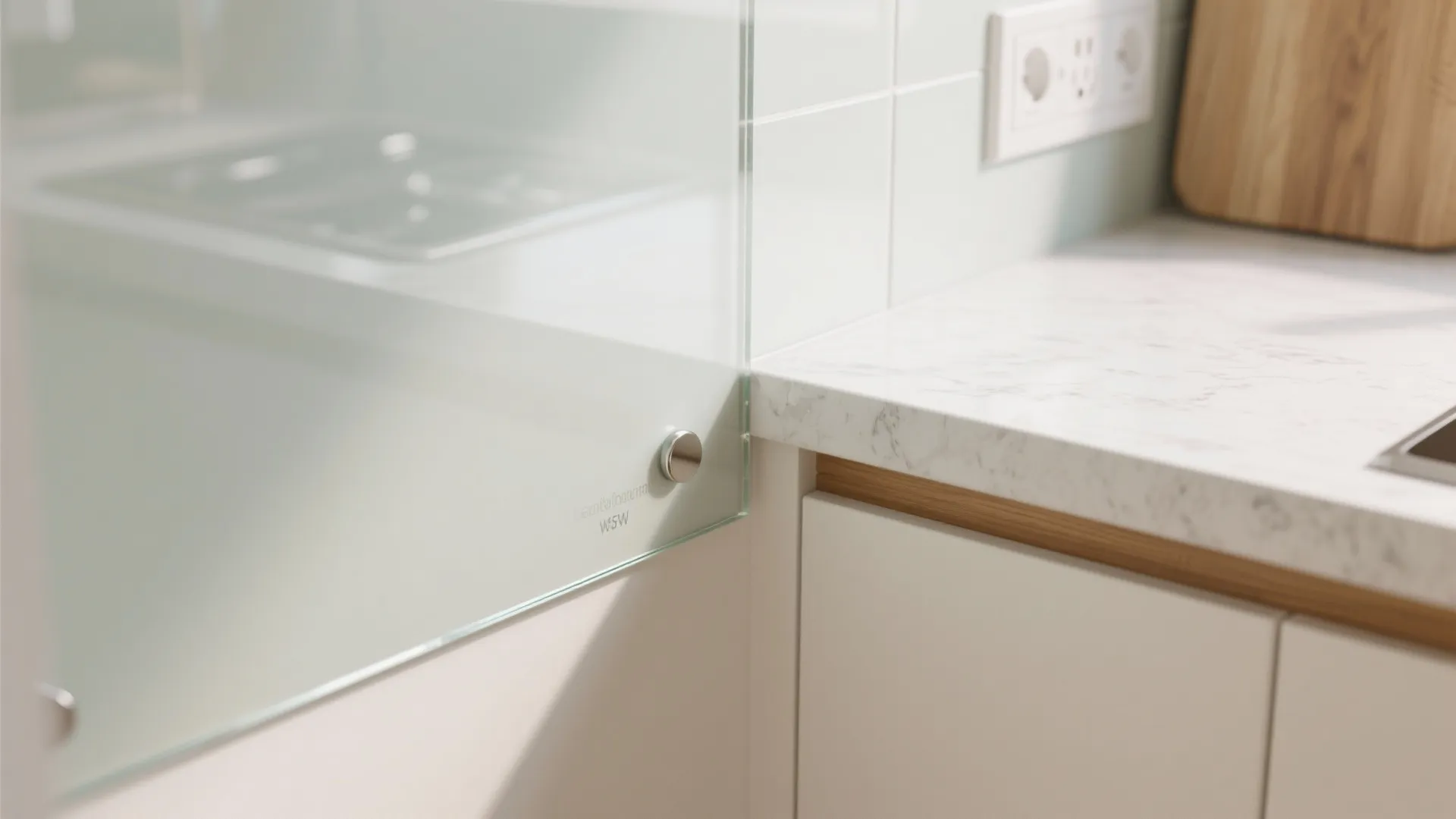 Glass Backsplash and Reflective Finishes to Amplify Light