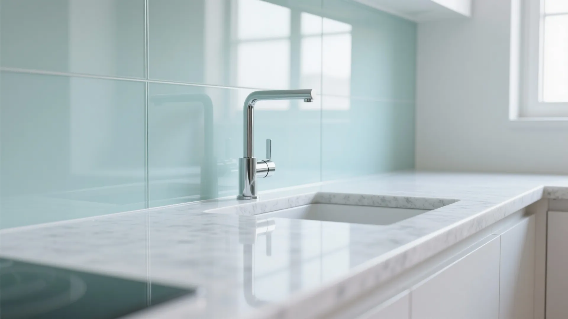 The Clarity of a Glass Backsplash
