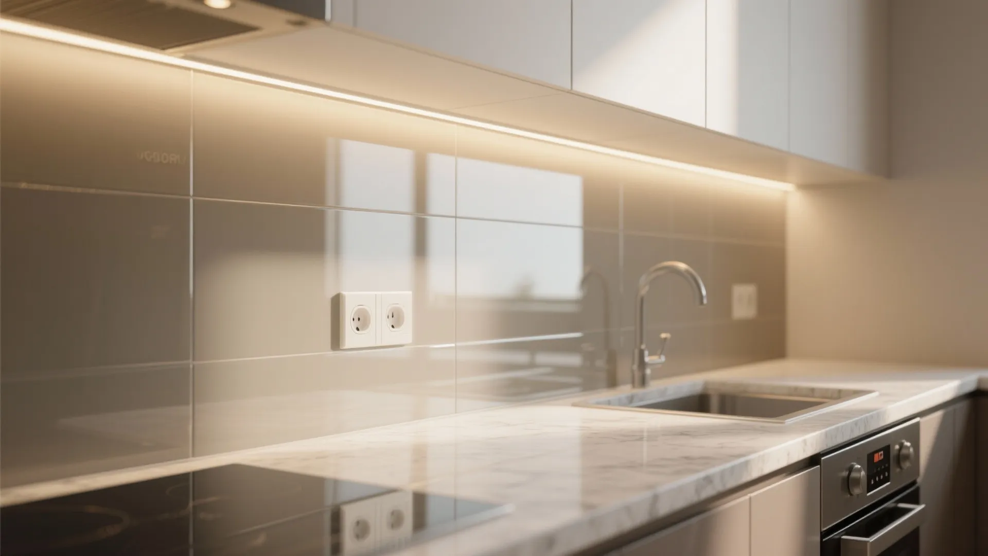 Glass backsplash openness