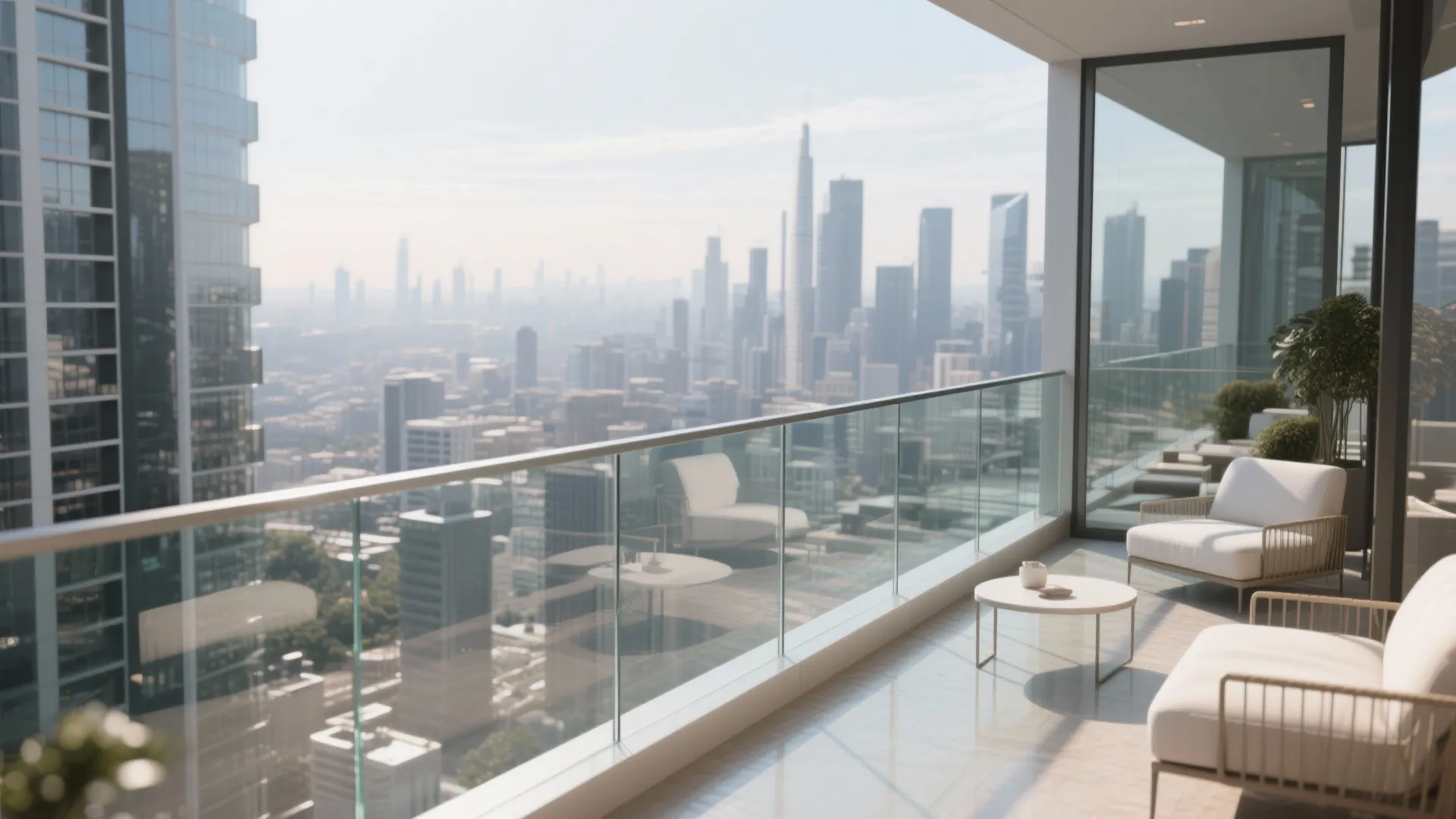 2. Tempered glass barriers for visibility