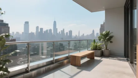 5 Balcony Design Glass Railing Ideas to Maximize Space