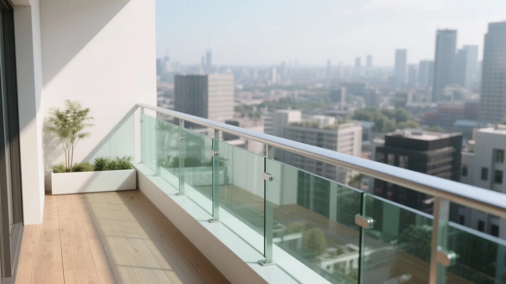 Crystal-clear balustrades for light and safety