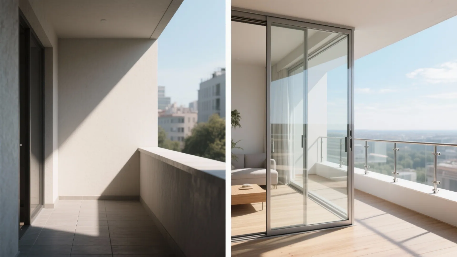 The Airy Feel of Glass Balustrades and Sliding Doors