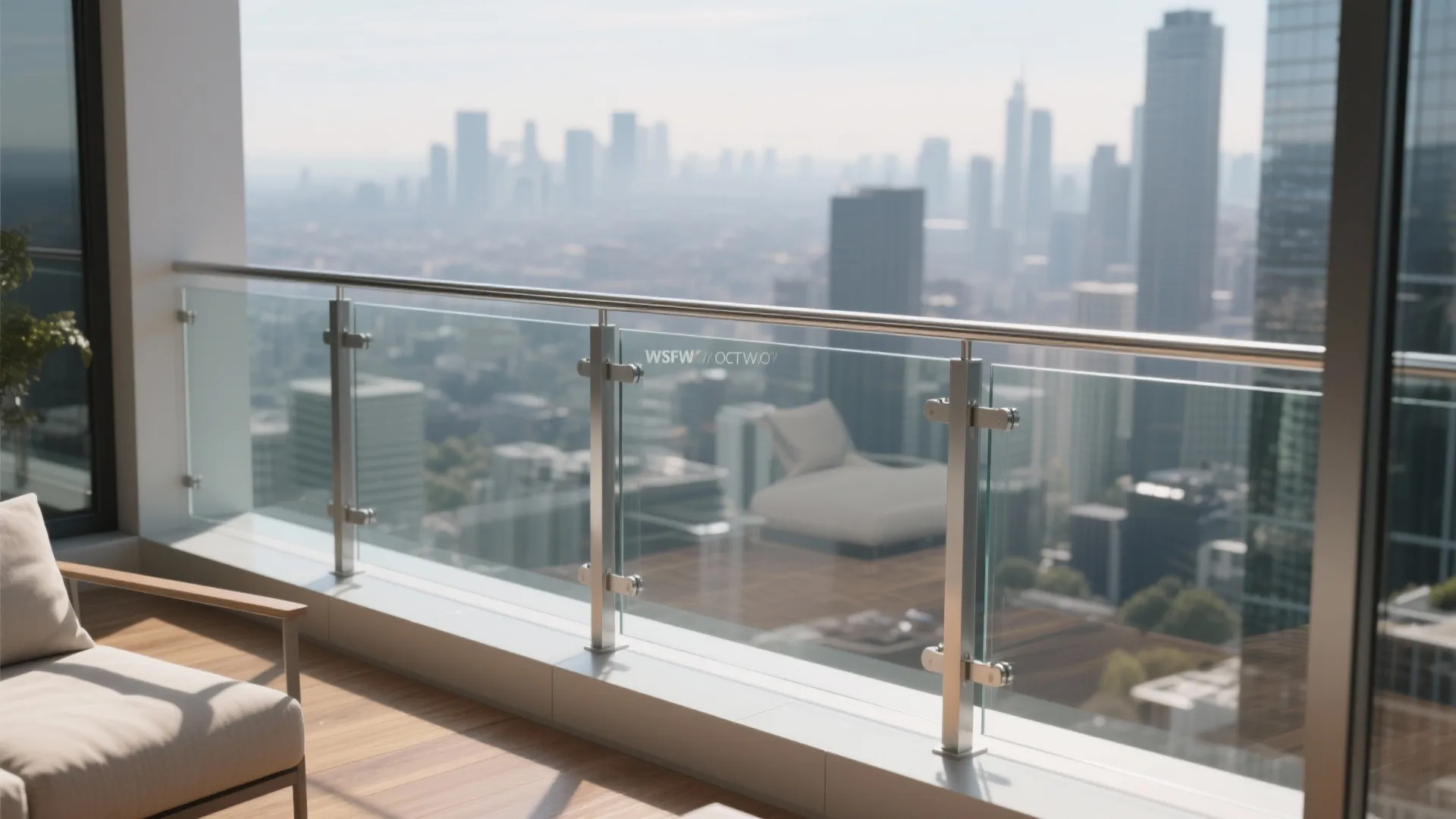 The openness of glass balustrades