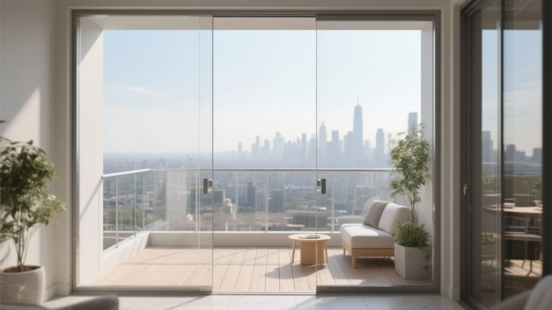 2) Glass balustrade for openness and light