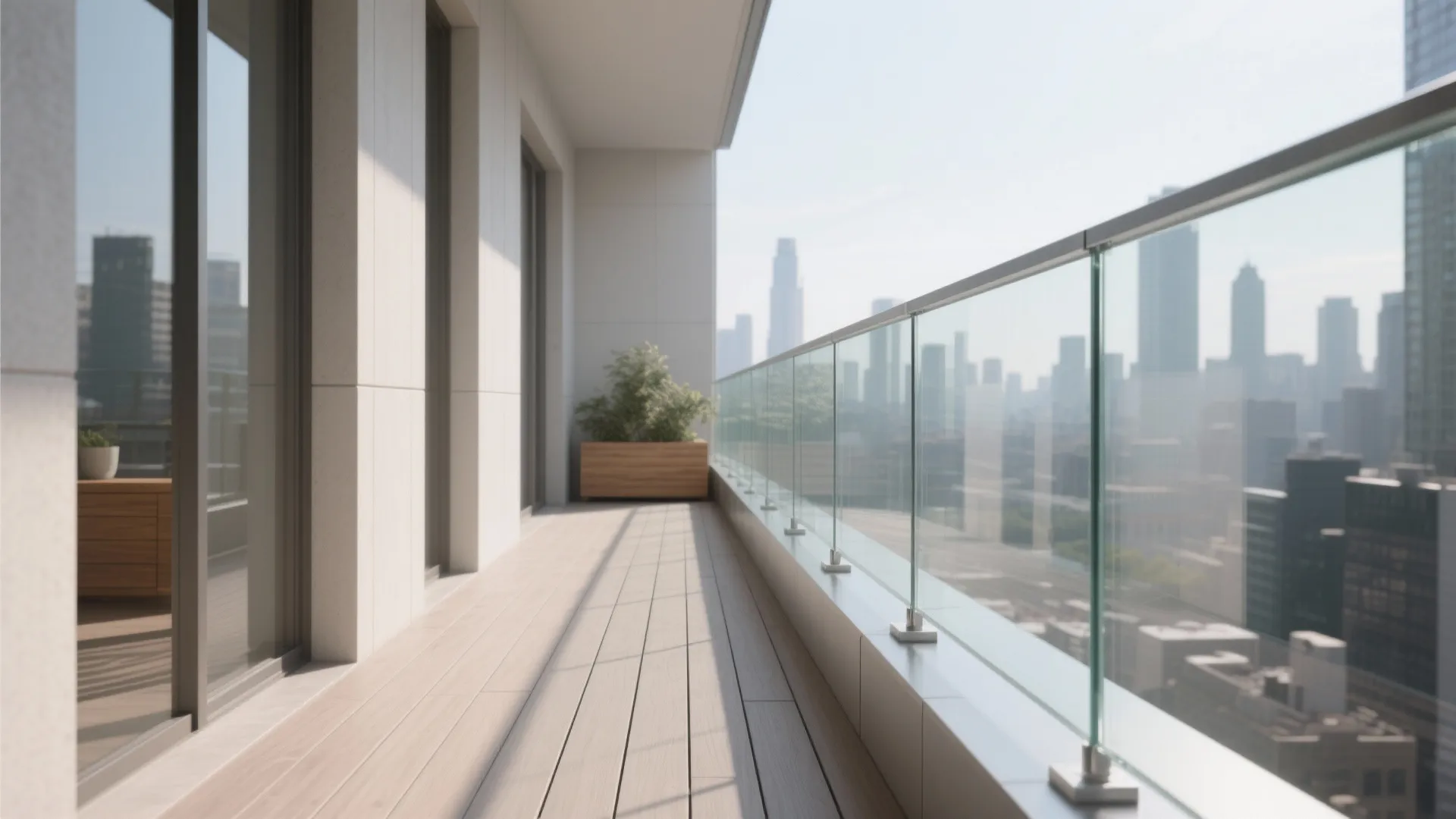 Minimalist Railings + Glass Balustrade for Openness