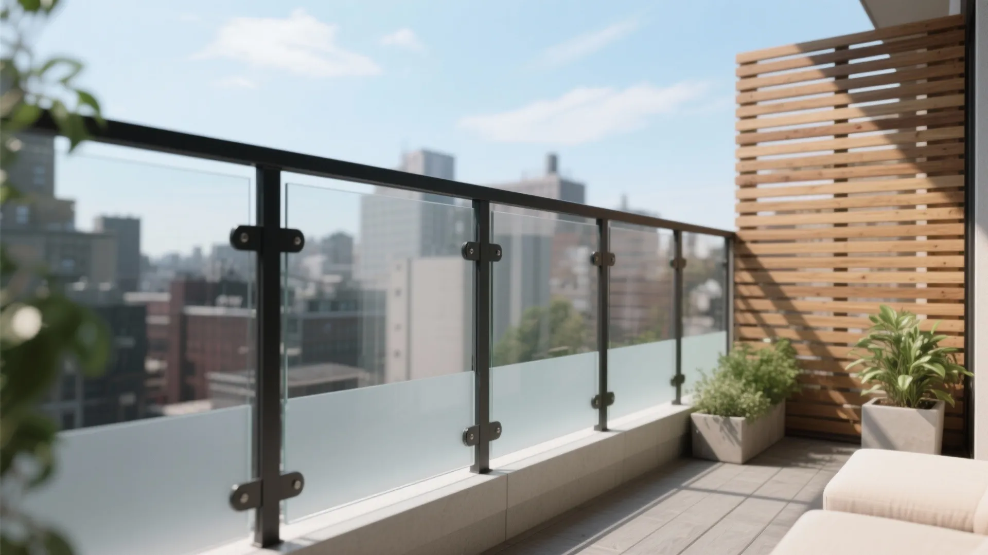 Glass Balustrades and Mixed Screens for Light and Privacy