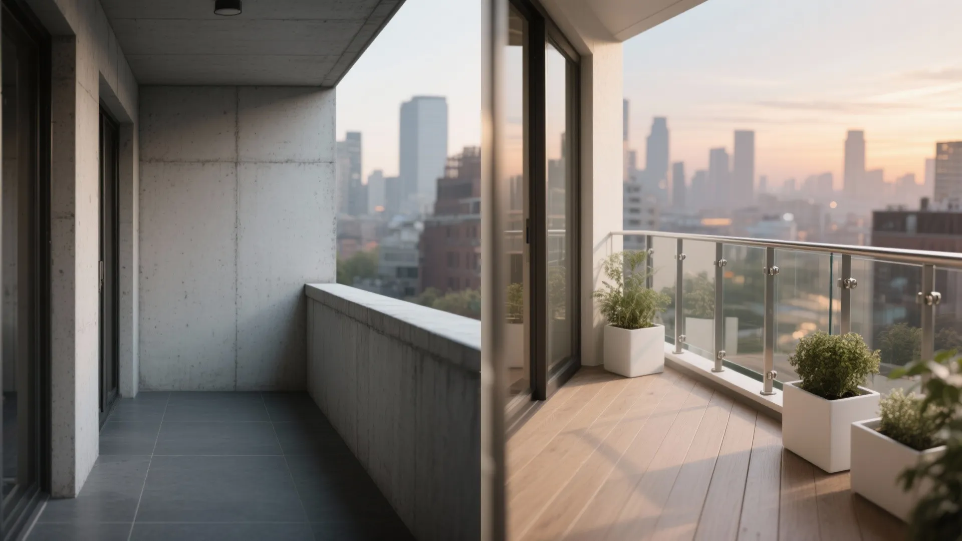 Glass Balustrade and a Light Palette for Airiness