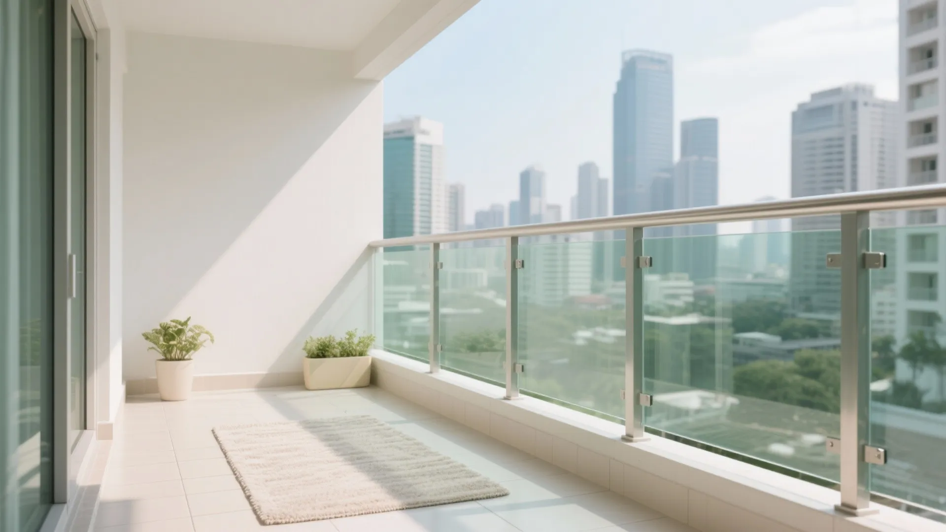 Glass Balustrade + Light Palette For Airiness