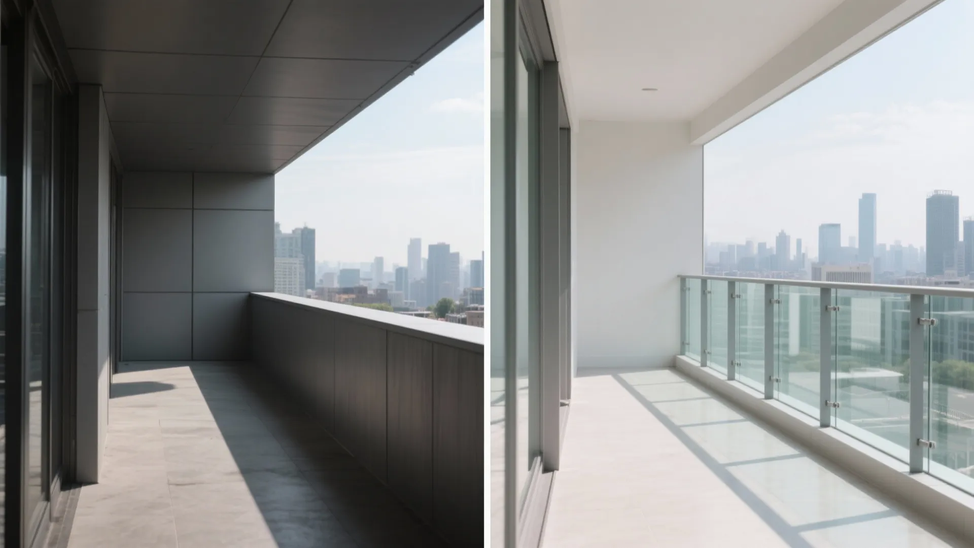 2) Glass Balustrade and Light Palettes for Maximum Airiness