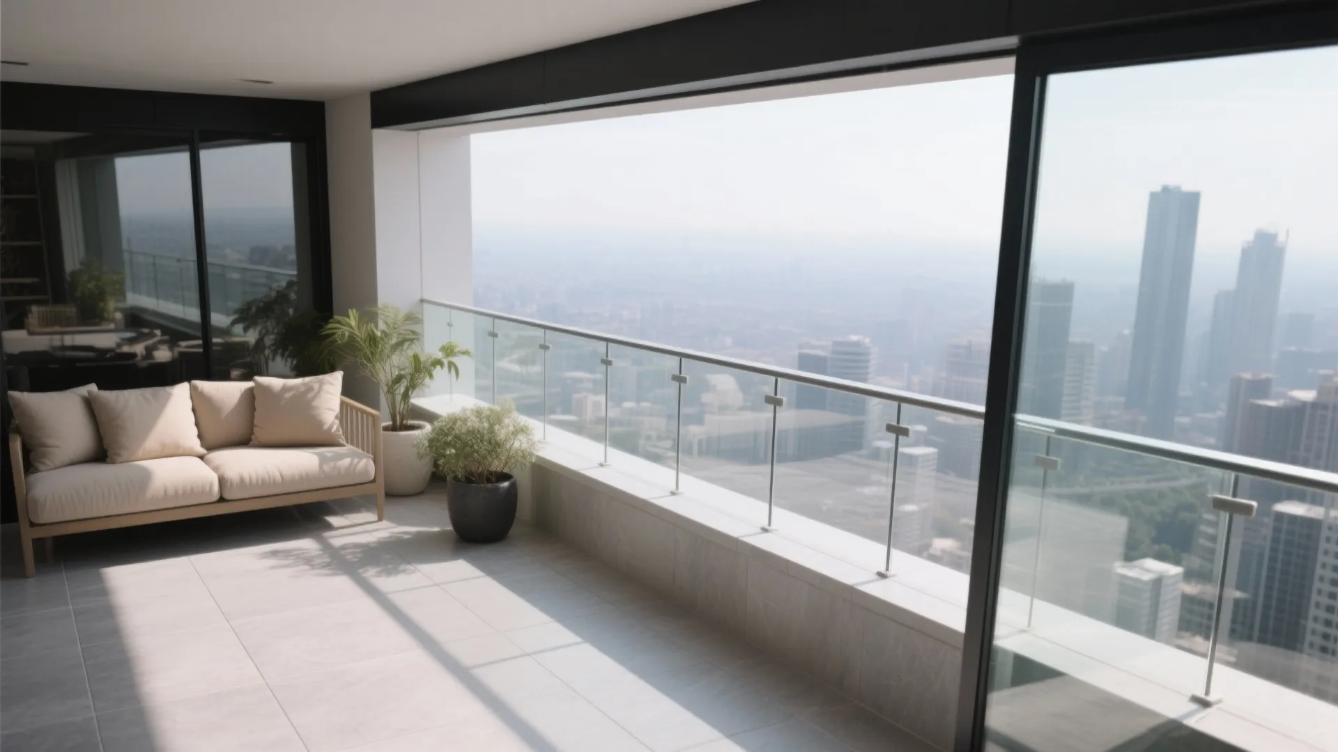 Glass Balustrade and Light Palette for Airy Openness
