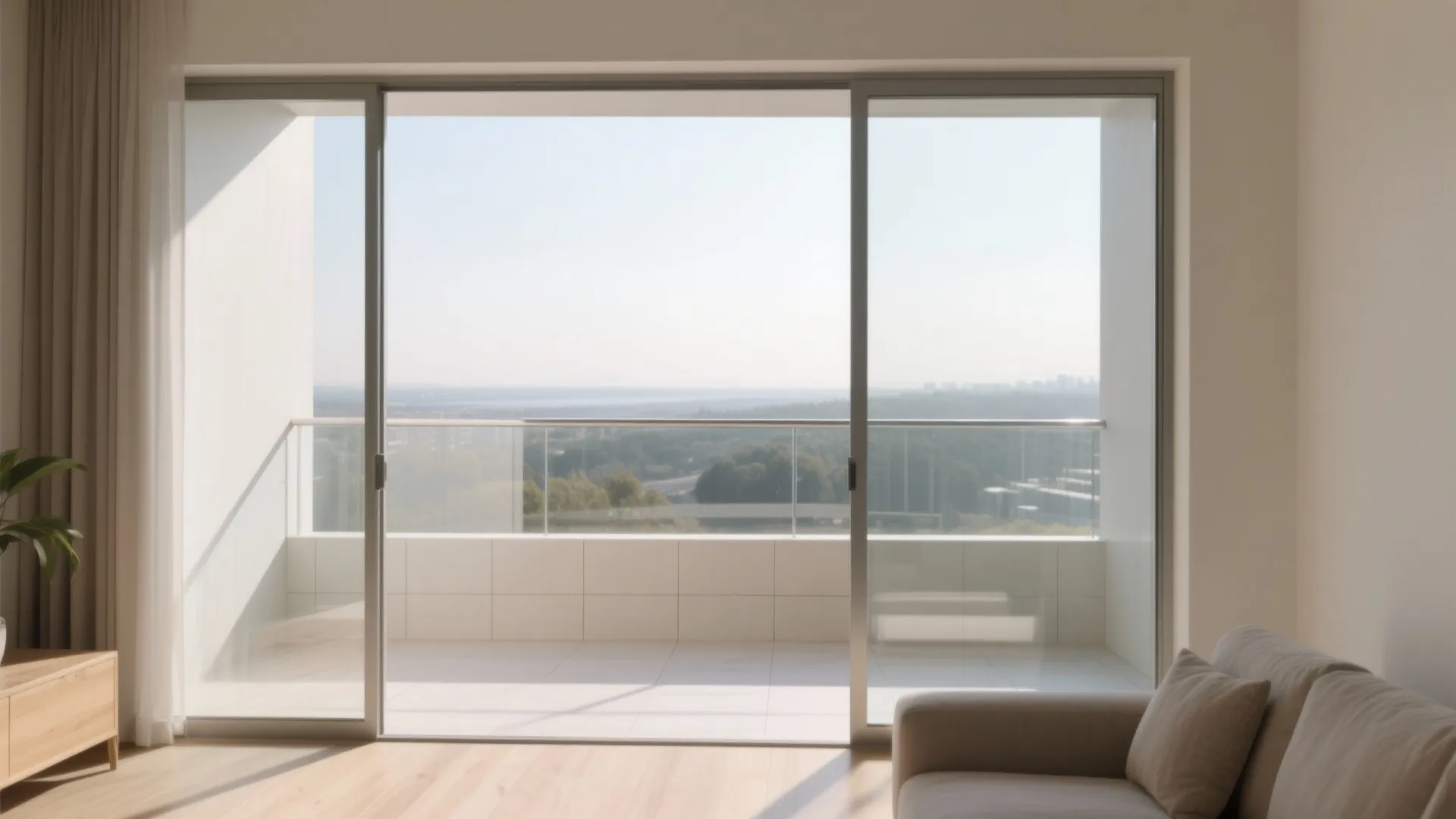 Glass Balustrade + Light Flooring to Brighten and Enlarge