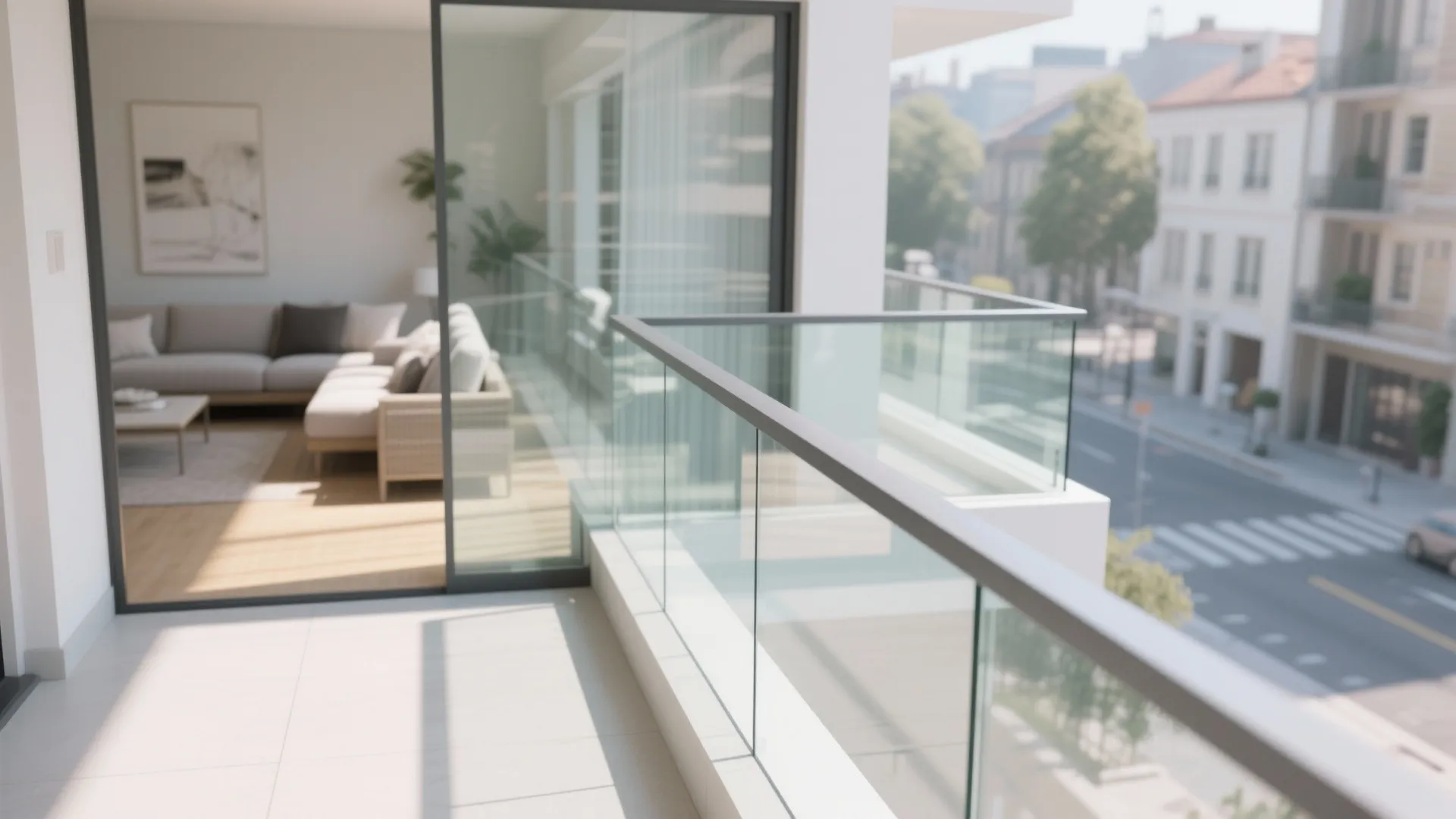 Glass balustrades for airy openness