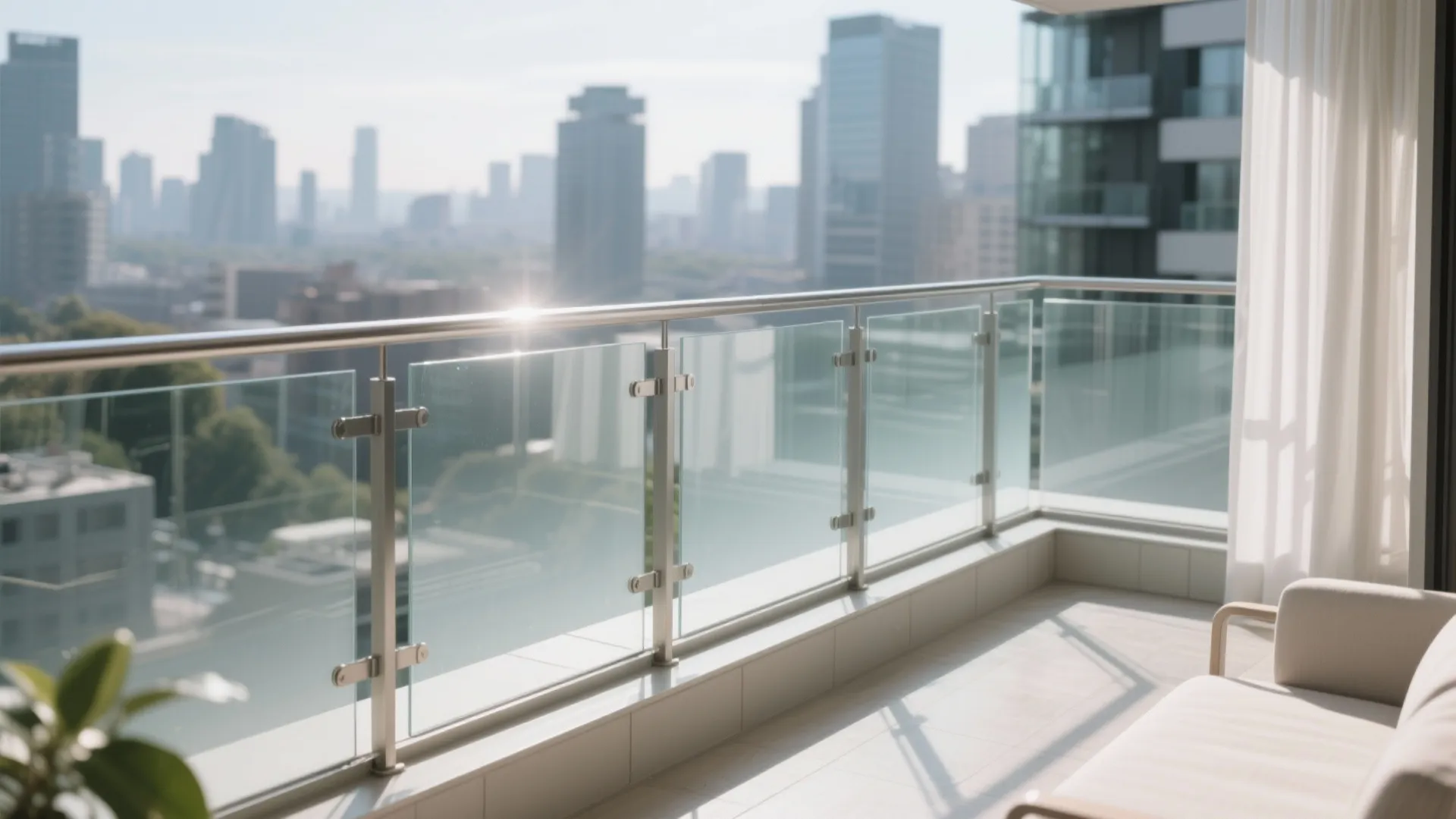 Glass balustrade for a brighter feel