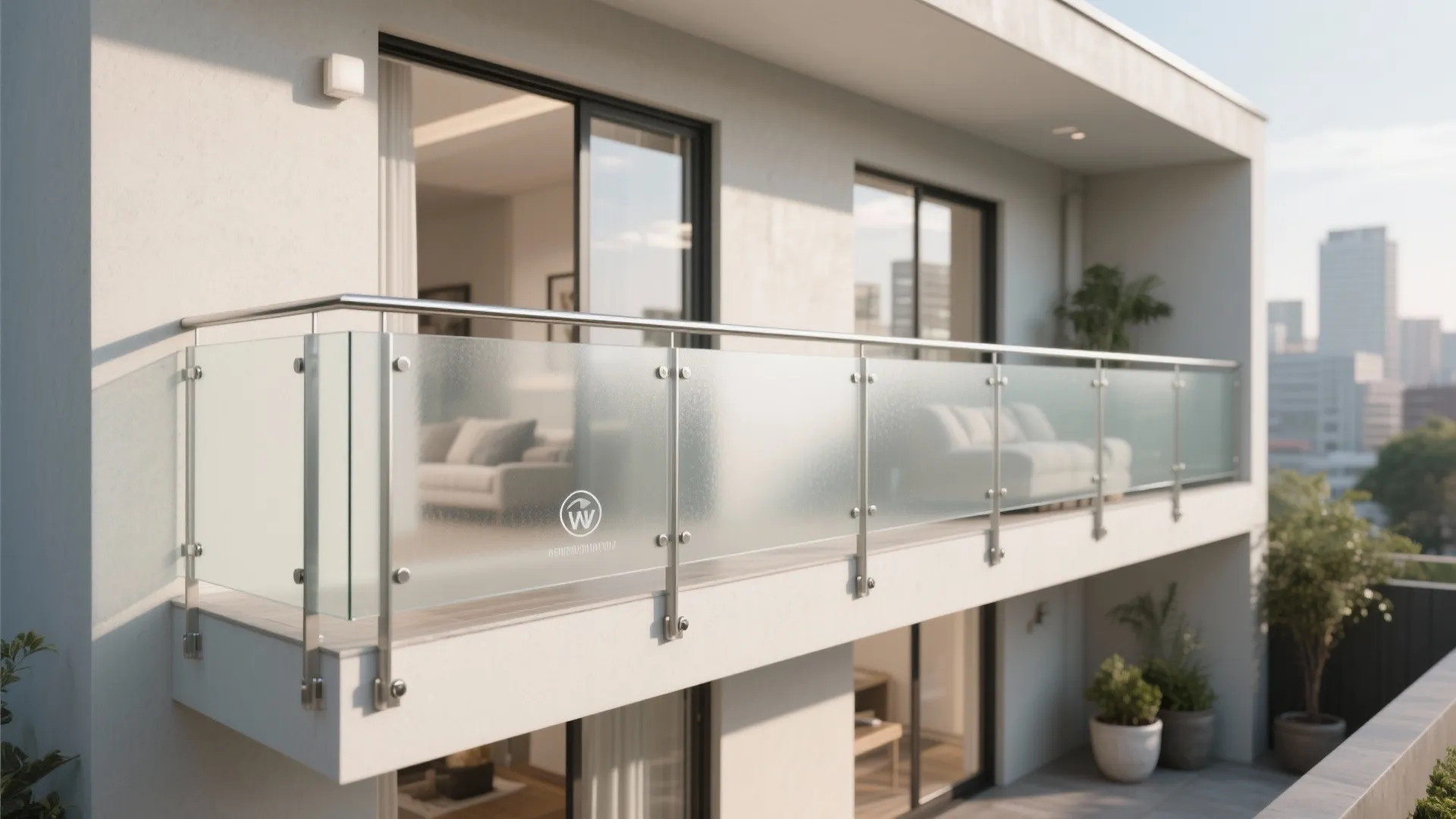 Glass balustrade for a brighter facade