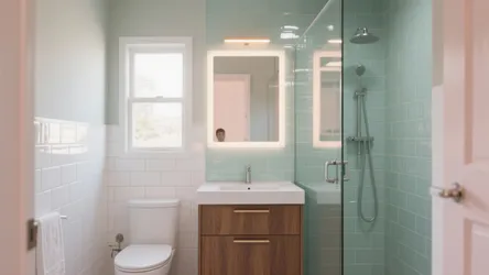 5 Glass Tile Bathroom Ideas that Brighten Small Spaces