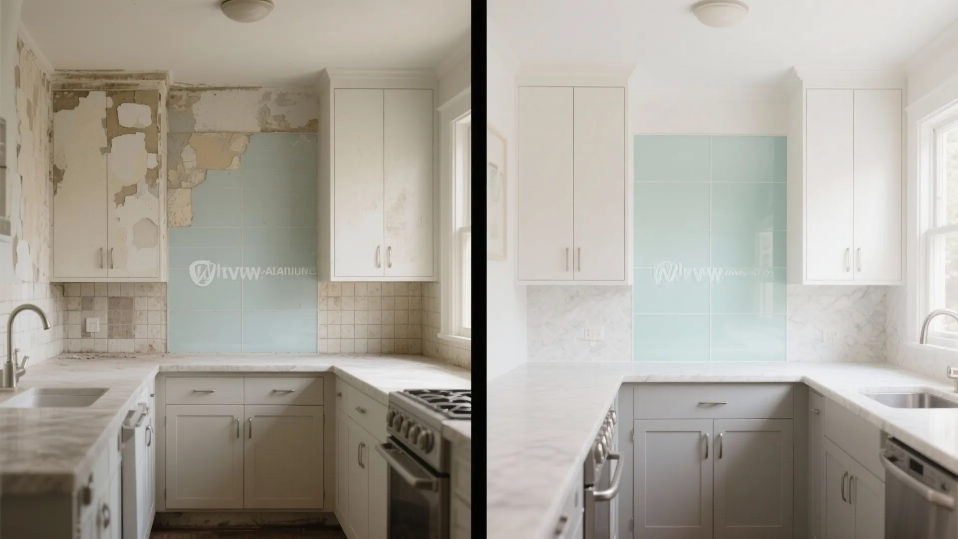 Glass Backsplash and Reflective Surfaces for Light