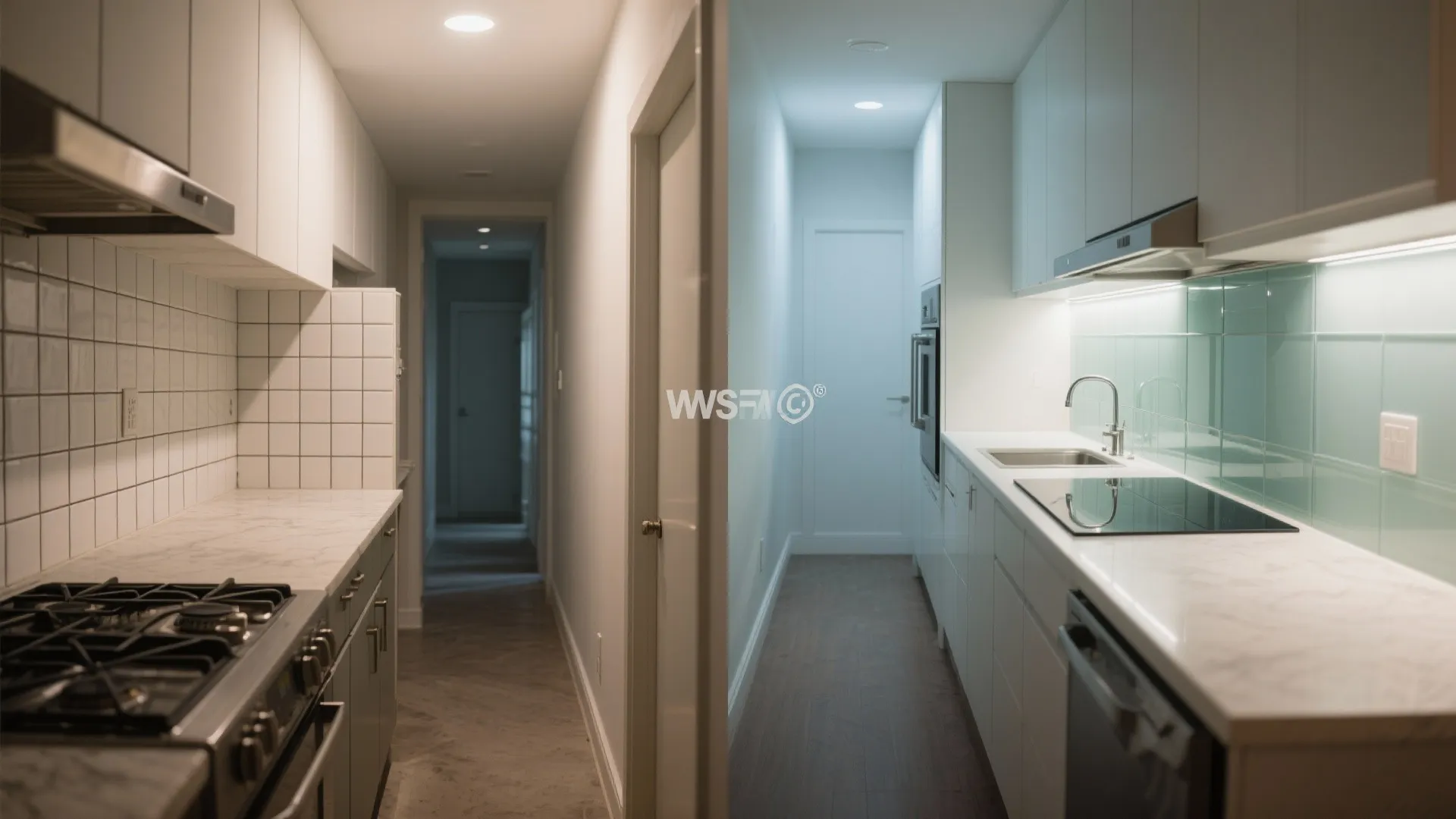 Glass Backsplash for Light and Depth