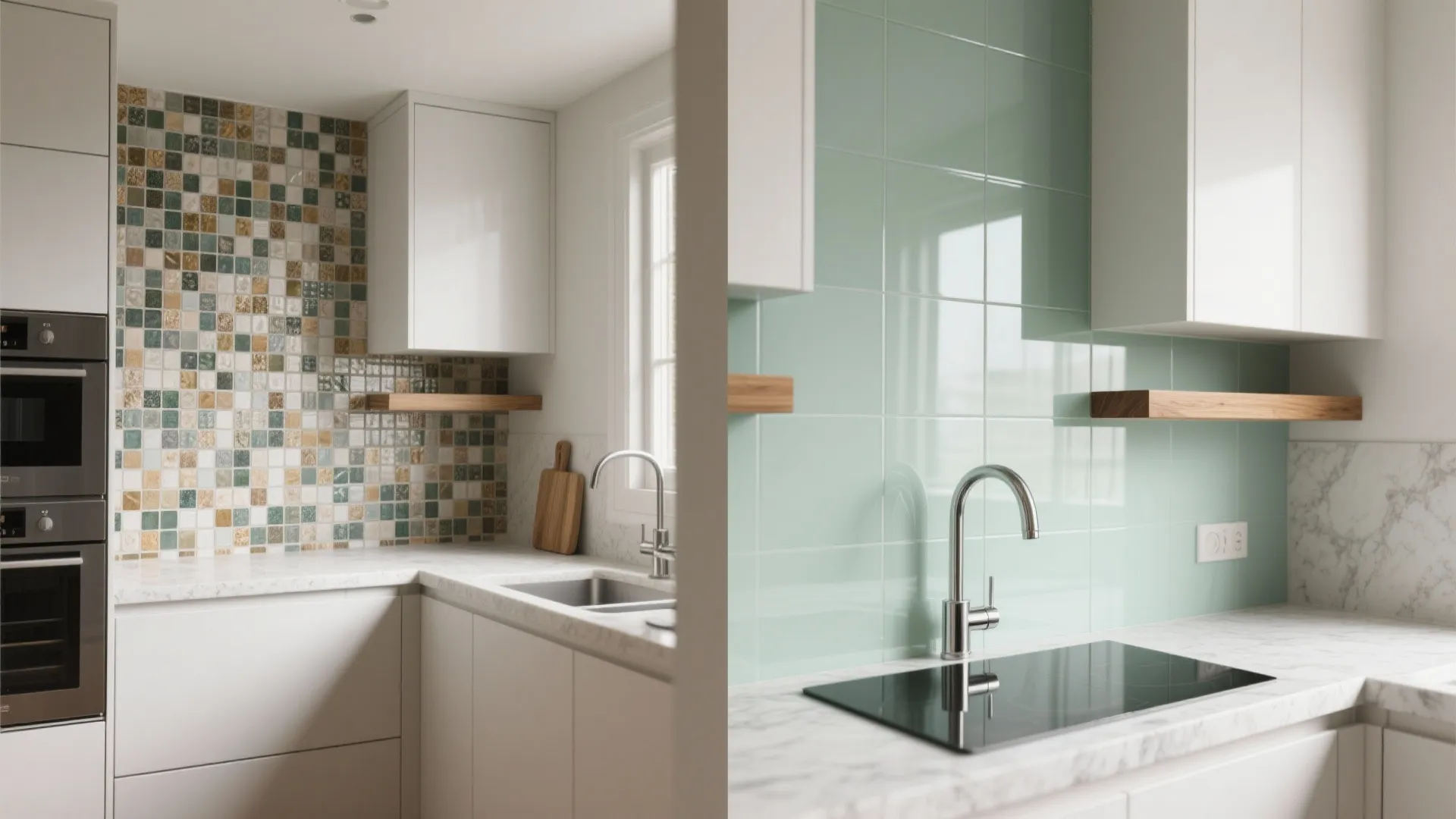 Glass Backsplash and Reflective Surfaces