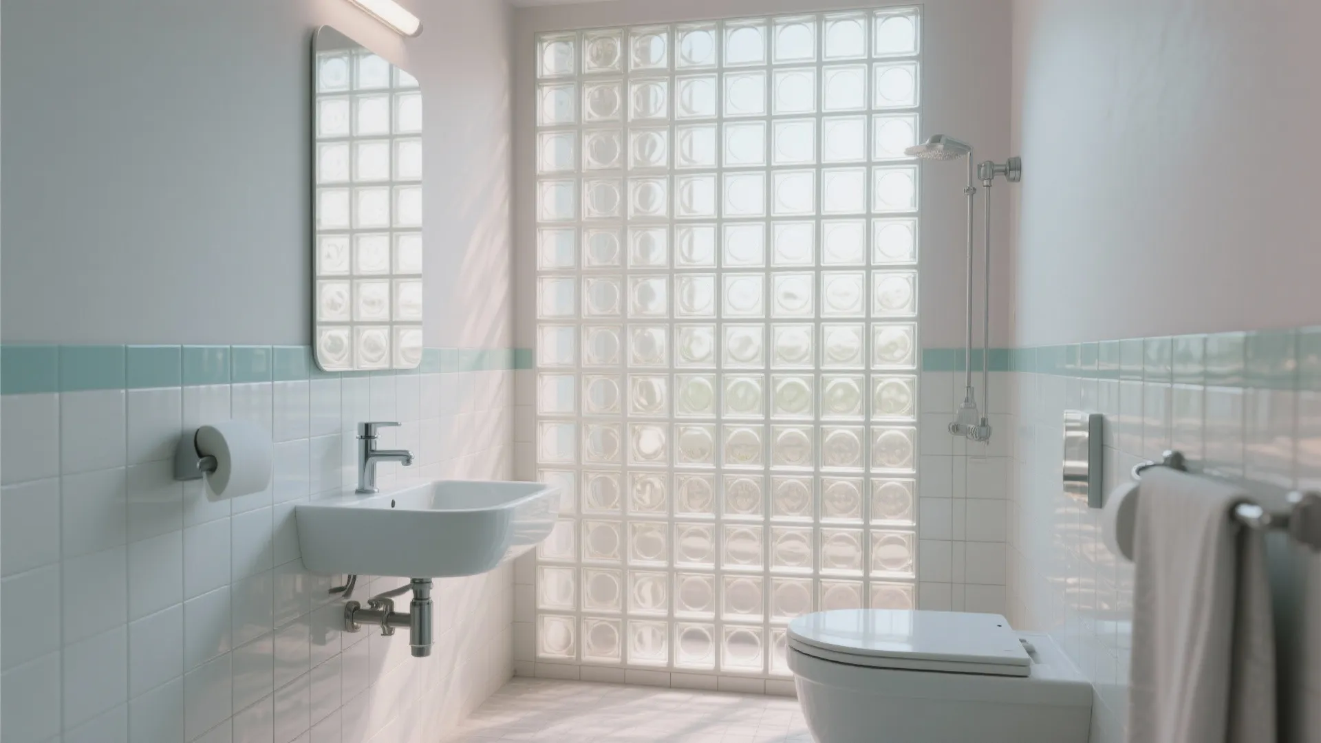 8. Glass Block Walls