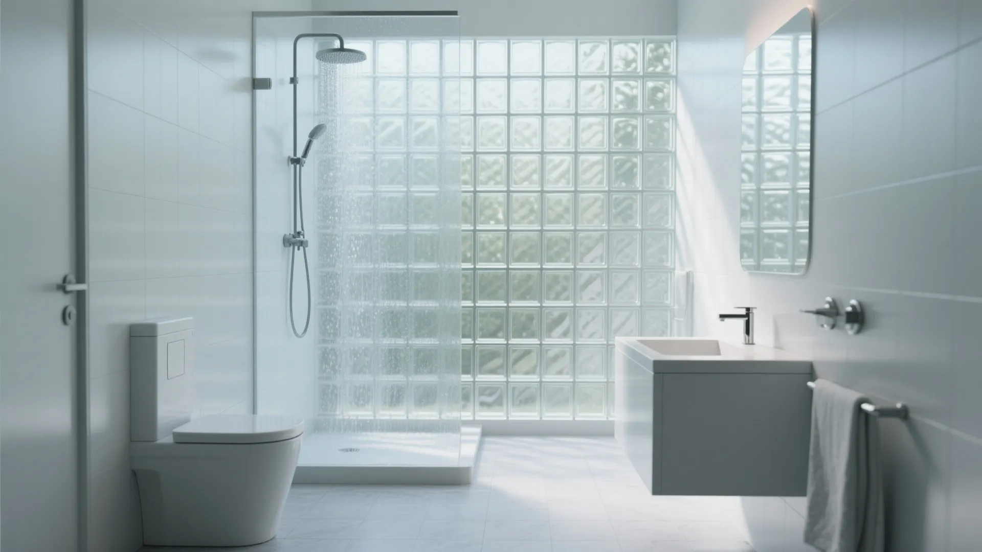 6. Glass Block Accent Walls