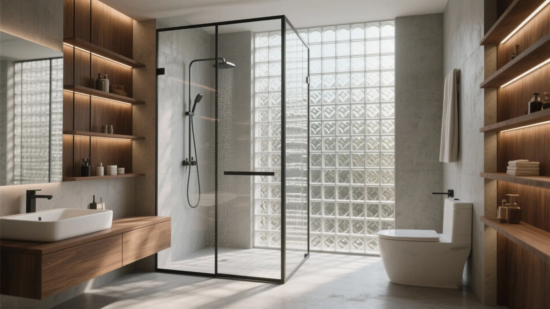 Glass Blocks for Textured Lightplay