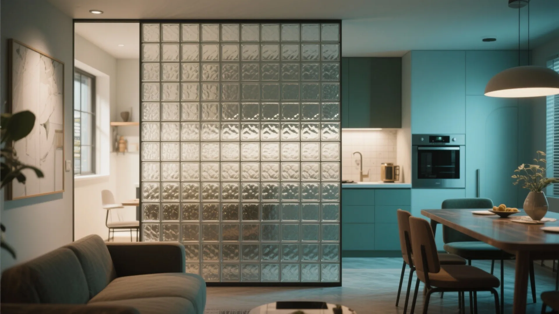 8. Glass Block Walls