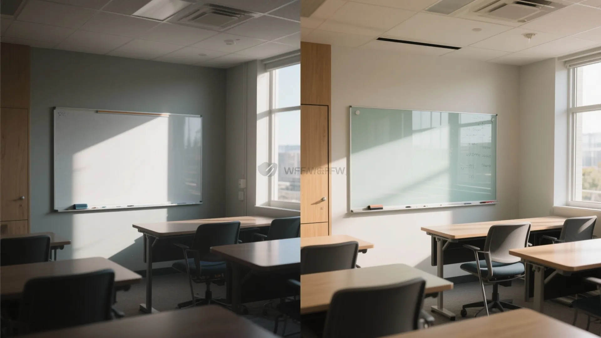 Glass boards and light bounce