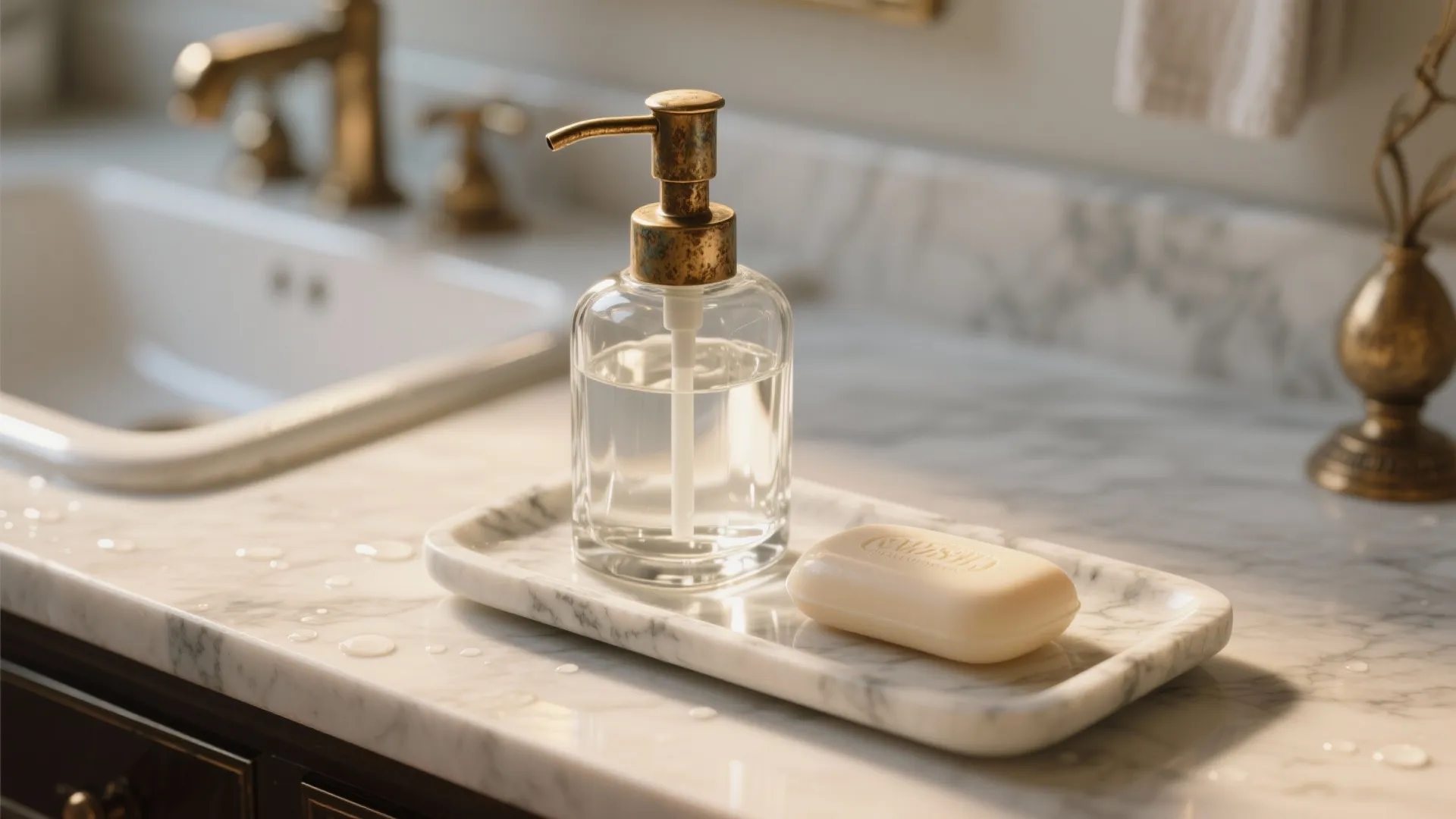 1. Glass and Brass for Timeless Warmth