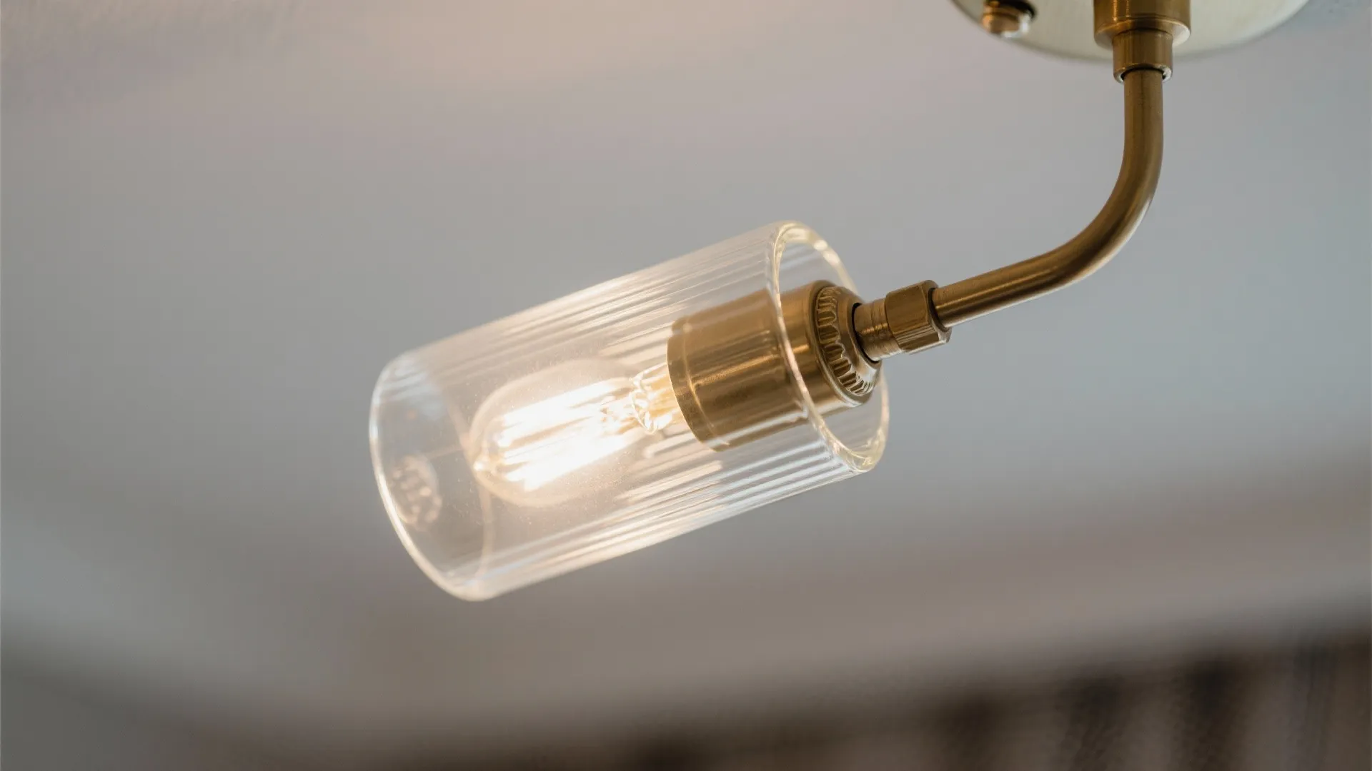 1) Airy glass-and-metal chandeliers that disappear (visually)