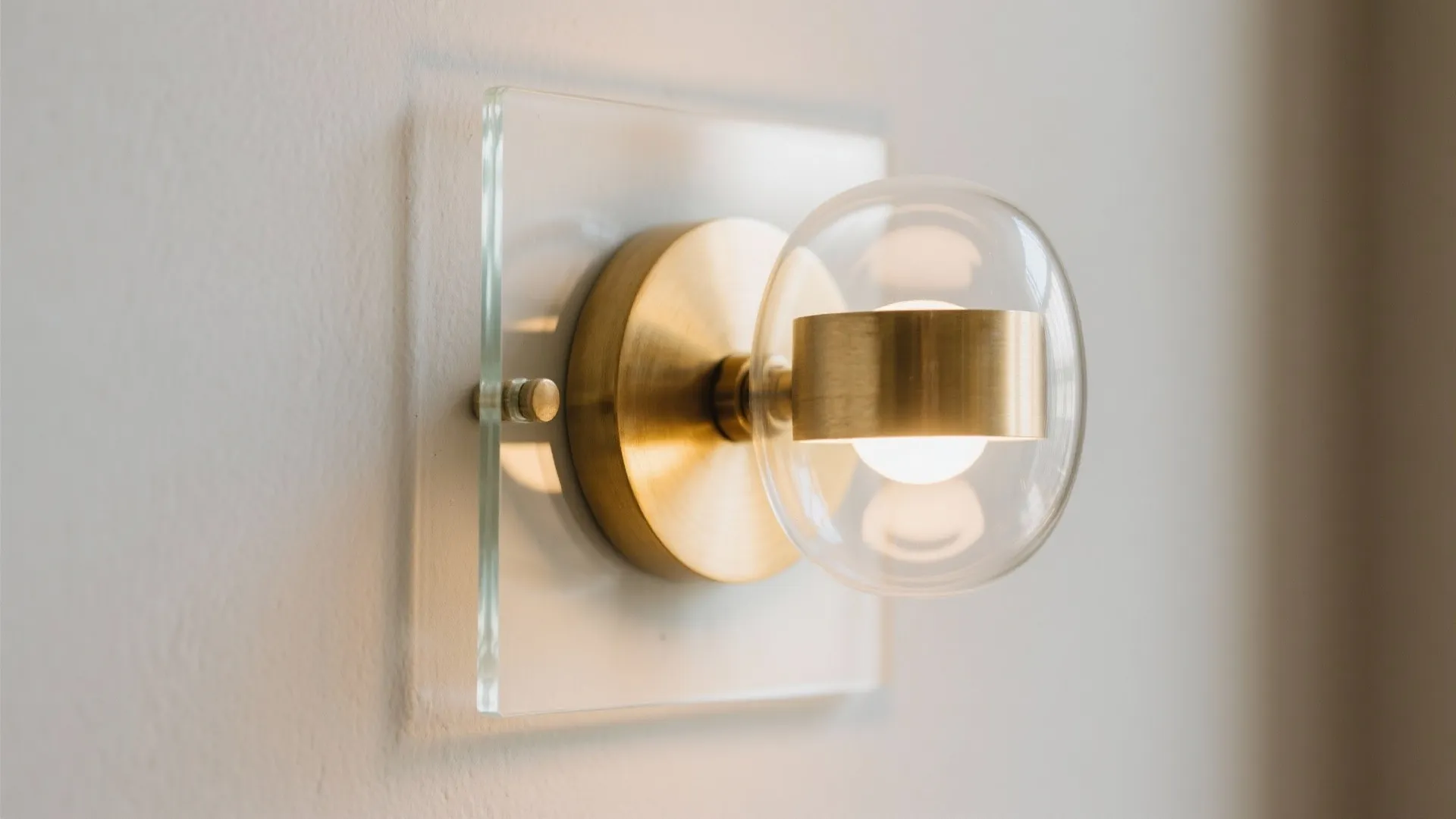 Glass backplates for airy, reflective glow