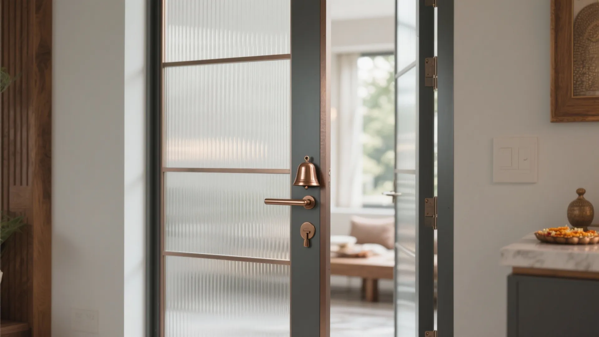 Glass-and-Metal Blend for Contemporary Serenity