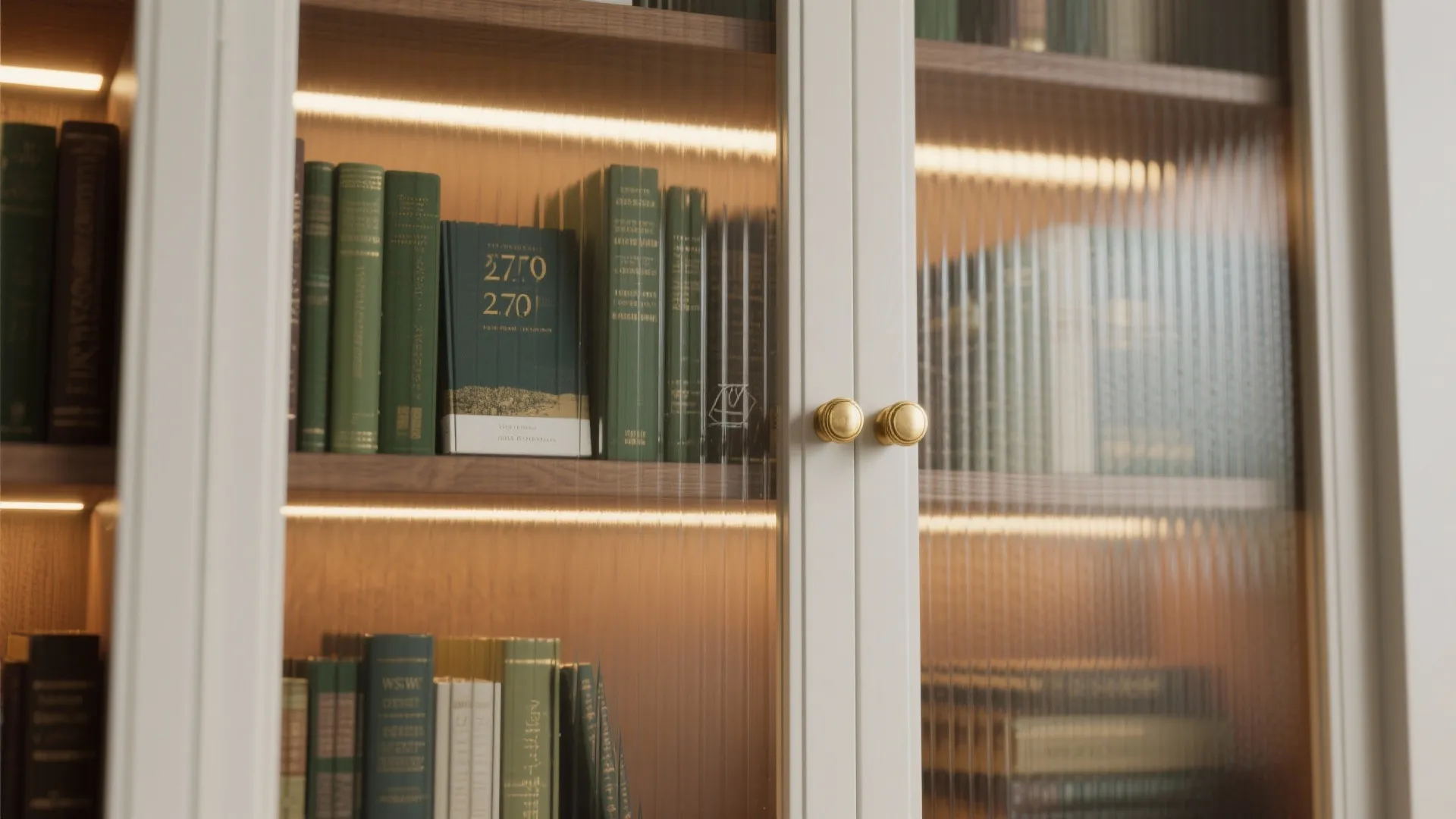 Glass-Front Cabinets as Library Displays