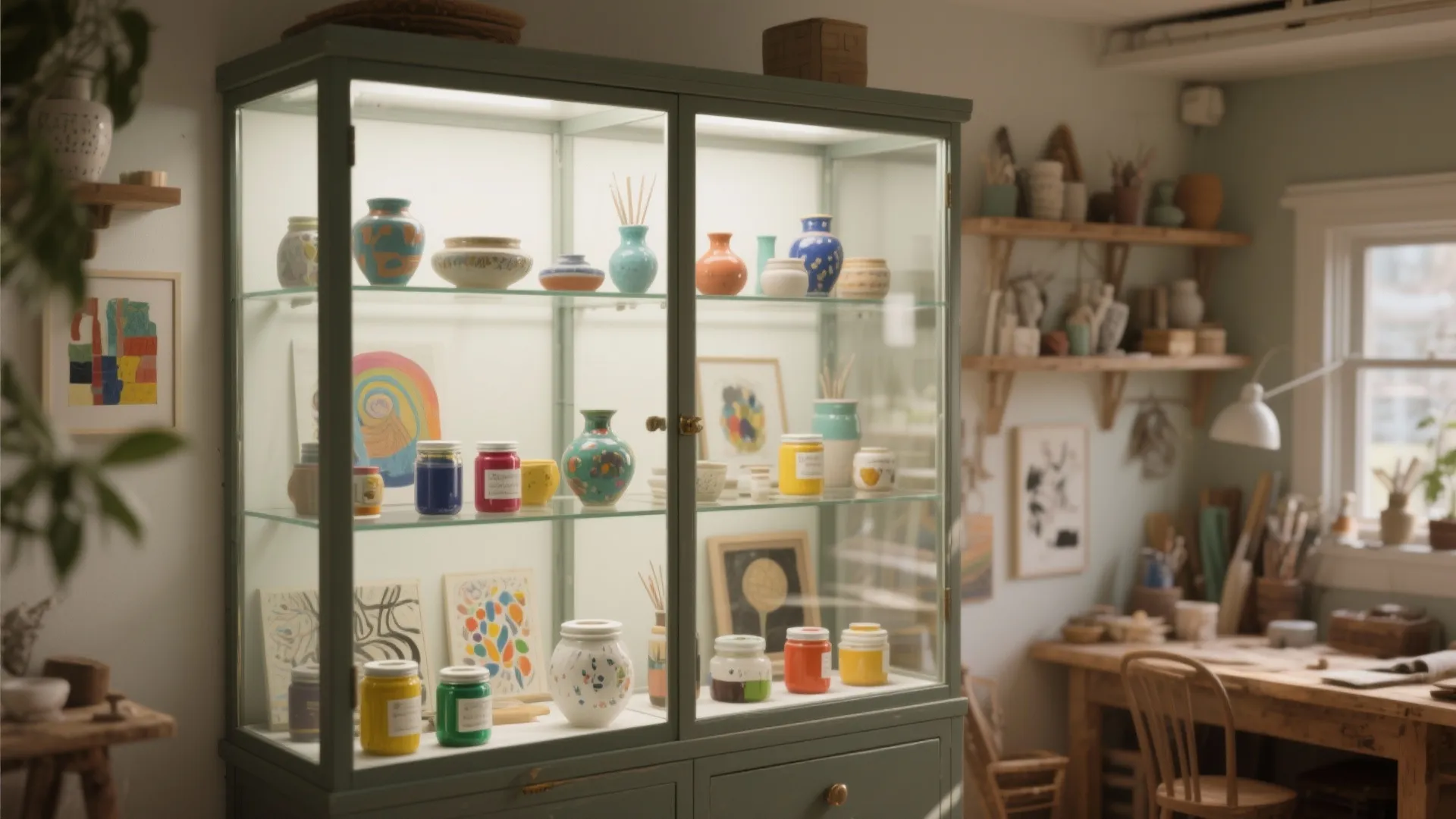 9. Glass Cabinet Display