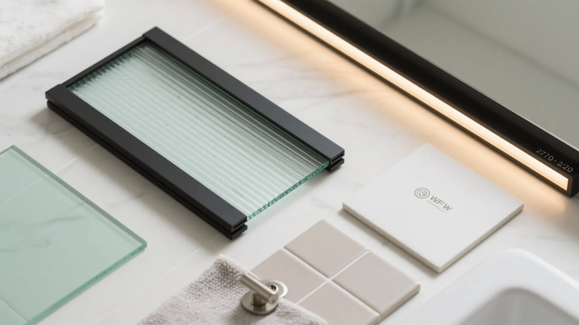 Glass-front corner cabinet for visual lightness