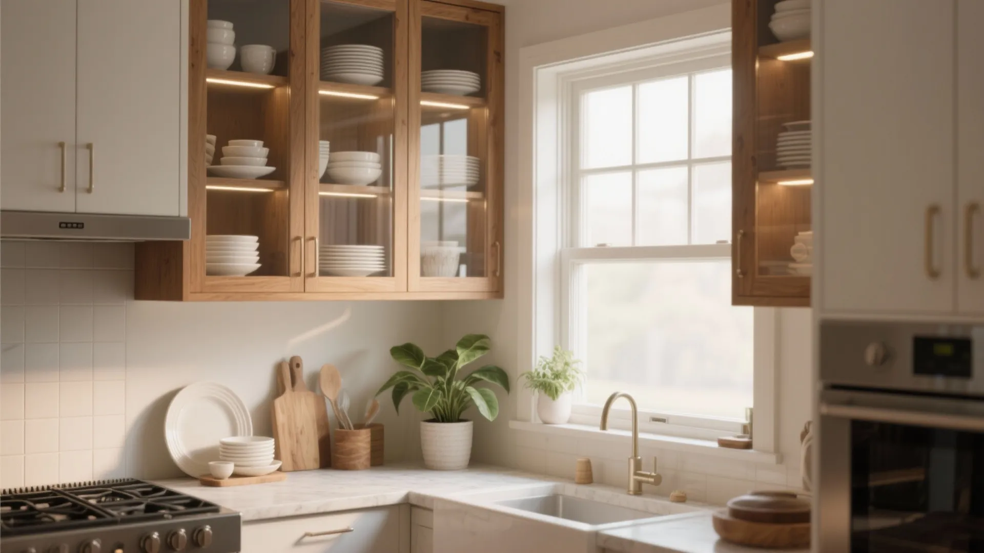 5 Glass Door Kitchen Cabinet Ideas: Smart small-space solutions and stylish displays for glass door kitchen cabinets