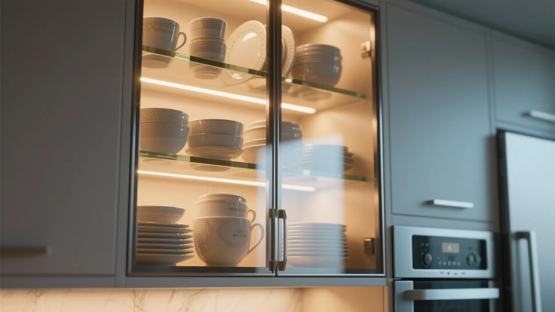 5. Glass Cabinet Lighting
