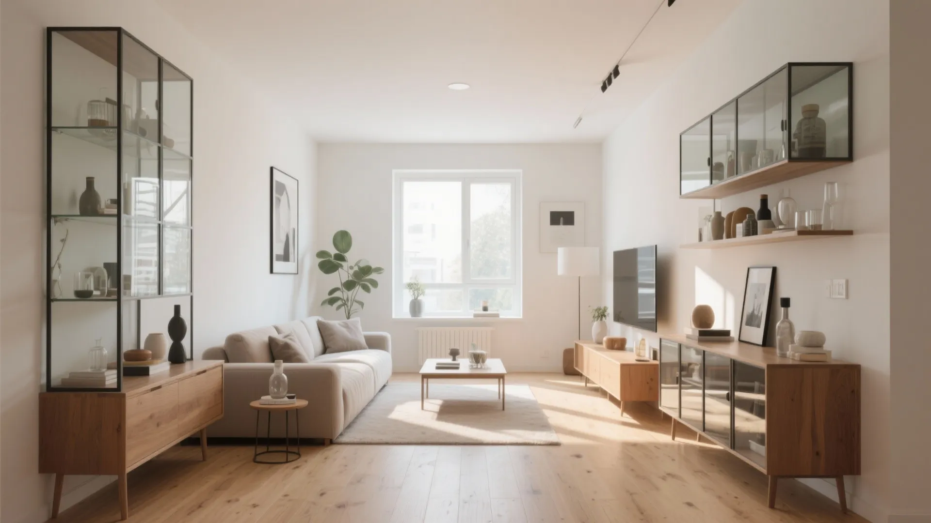 4. Glass-Front Cabinets for Display