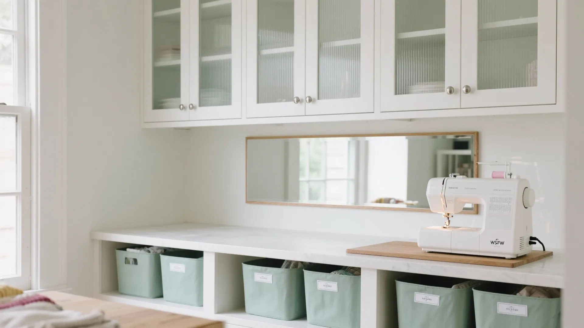 Glass-Front Cabinets and Reflective Surfaces